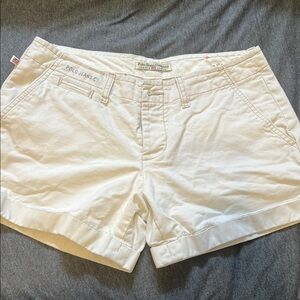 90s Polo Jeans Company Women's White Khaki Shorts